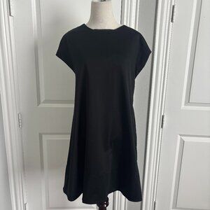 NWOT COS Black A-line Dress Tie Back Small